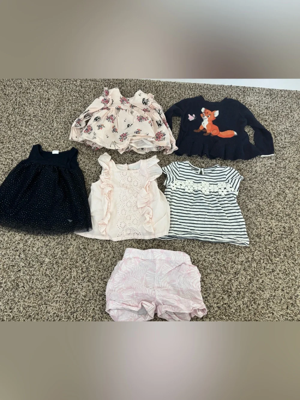 Lot of Baby Gap tops & pair of shorts